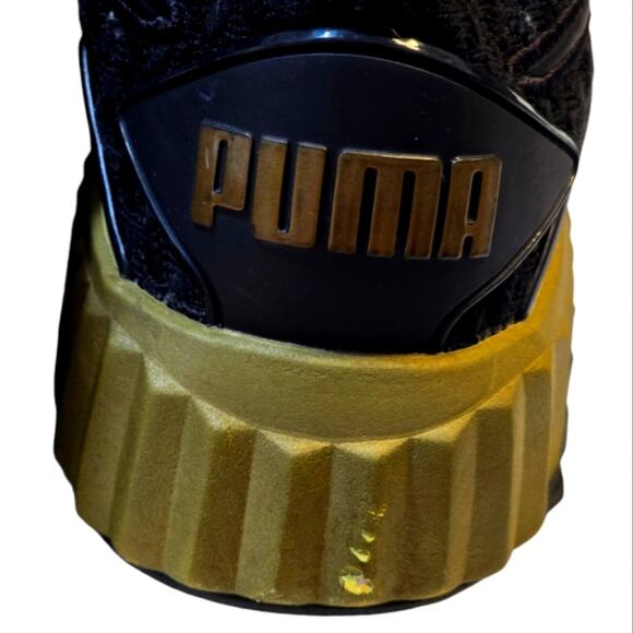 PUMA Defy Sparkle Sneaker in Puma Black & Puma Team Gold Women's size‎ 8 - Picture 6 of 8